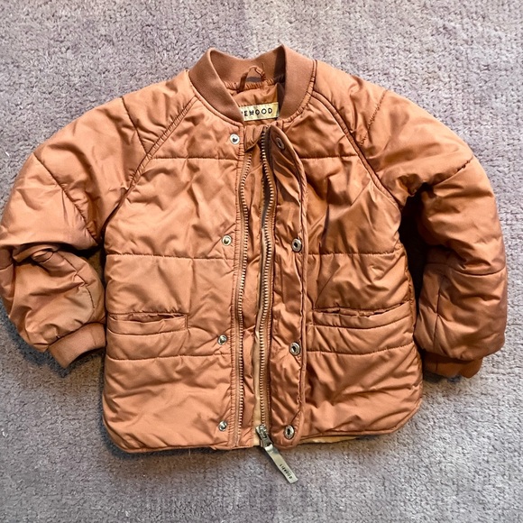 Liewood fall puffer Jacket in peach size 3yo. - Picture 2 of 5